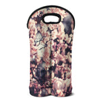 Sakura Cherry Blossom Print Double Neoprene Wine Tote