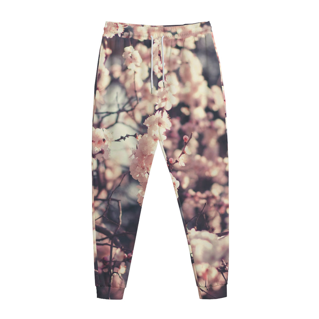 Sakura Cherry Blossom Print Jogger Pants