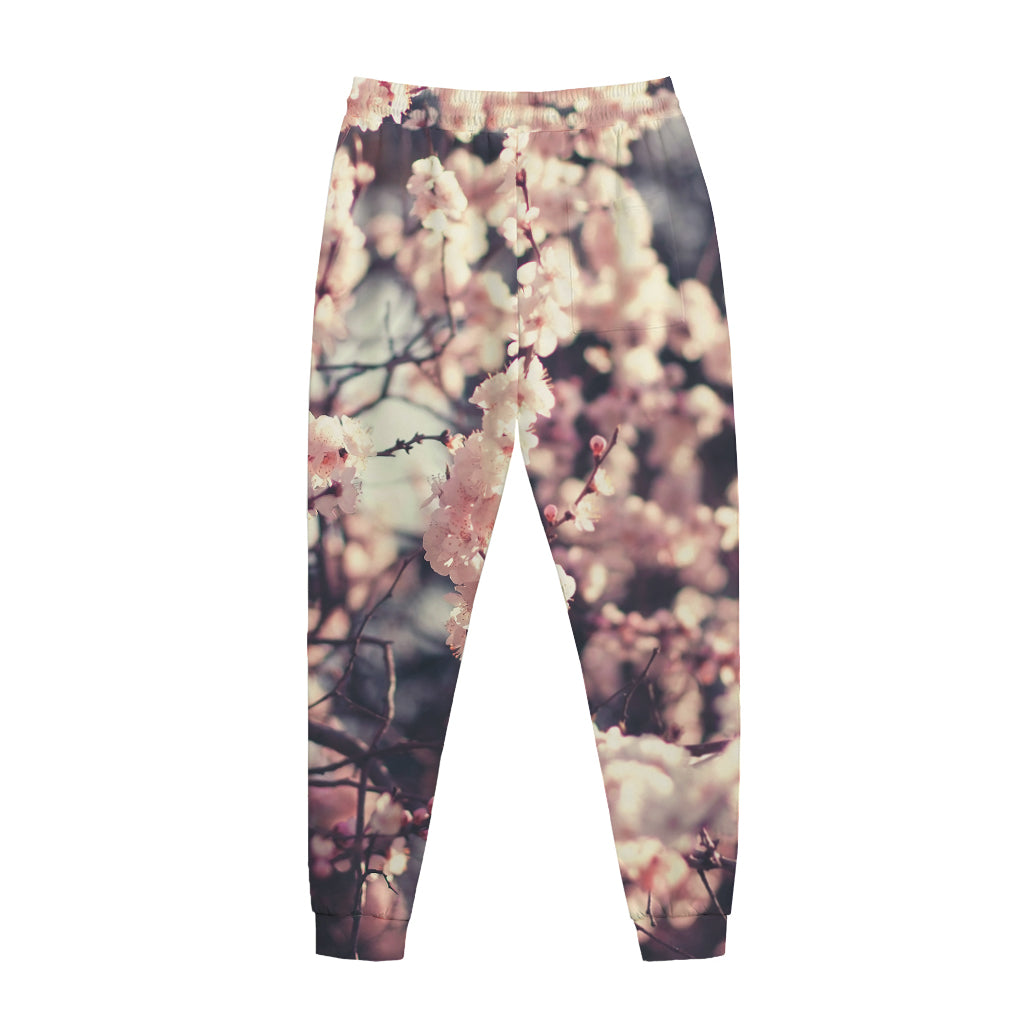 Sakura Cherry Blossom Print Jogger Pants