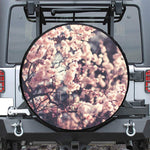 Sakura Cherry Blossom Print Leather Spare Tire Cover