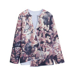 Sakura Cherry Blossom Print Long Sleeve Short Coat