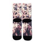 Sakura Cherry Blossom Print Long Socks