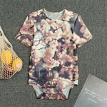 Sakura Cherry Blossom Print Men's Bodysuit