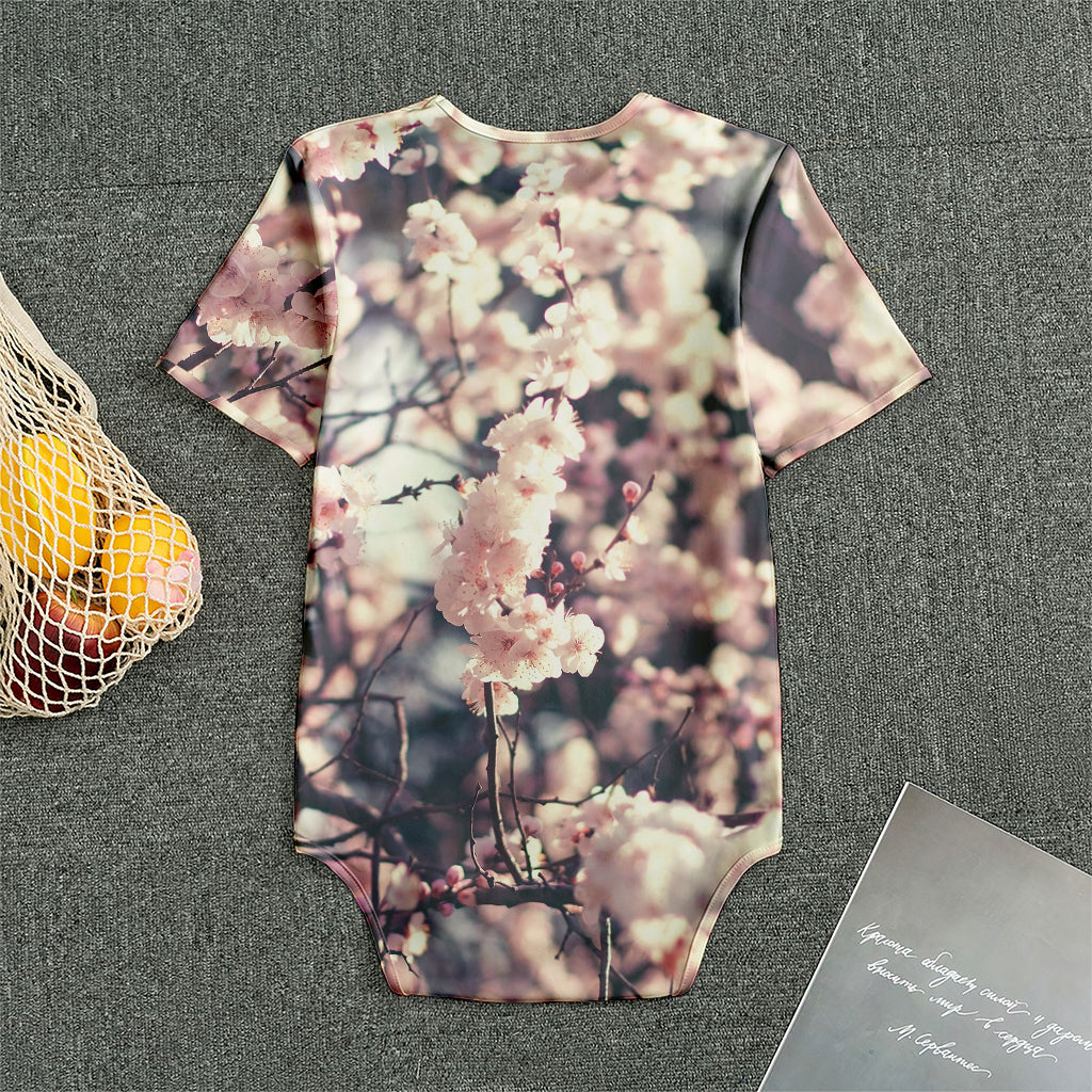 Sakura Cherry Blossom Print Men's Bodysuit