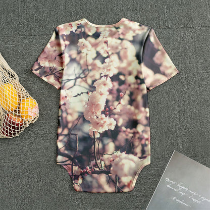 Sakura Cherry Blossom Print Men's Bodysuit
