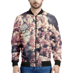 Sakura Cherry Blossom Print Men's Bomber Jacket