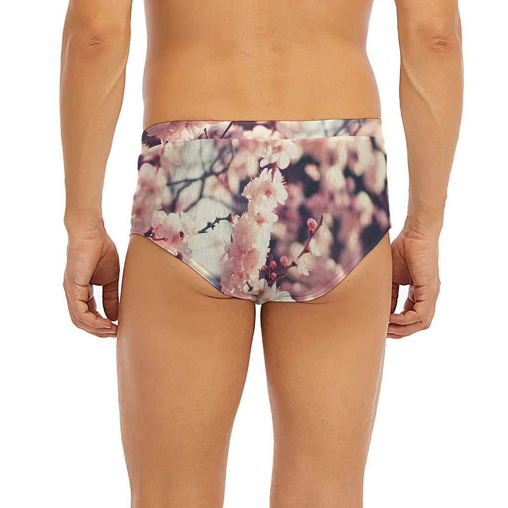 Sakura Cherry Blossom Print Men's Briefs