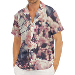 Sakura Cherry Blossom Print Men's Deep V-Neck Shirt