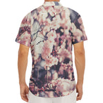 Sakura Cherry Blossom Print Men's Deep V-Neck Shirt