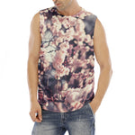 Sakura Cherry Blossom Print Men's Fitness Tank Top