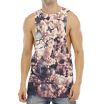 Sakura Cherry Blossom Print Men's Muscle Tank Top