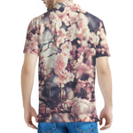 Sakura Cherry Blossom Print Men's Polo Shirt