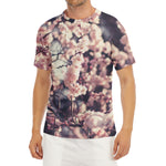 Sakura Cherry Blossom Print Men's Short Sleeve Rash Guard
