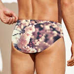 Sakura Cherry Blossom Print Men's Swim Briefs