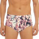 Sakura Cherry Blossom Print Men's Triangle Swim Briefs