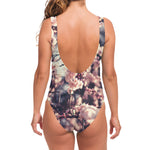 Sakura Cherry Blossom Print One Piece Swimsuit