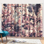 Sakura Cherry Blossom Print Pencil Pleat Curtains