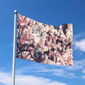 Sakura Cherry Blossom Print Polyester Flag