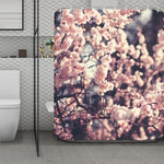 Sakura Cherry Blossom Print Polyester Shower Curtain