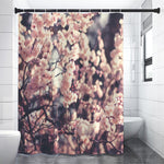 Sakura Cherry Blossom Print Premium Shower Curtain