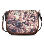 Sakura Cherry Blossom Print Saddle Bag