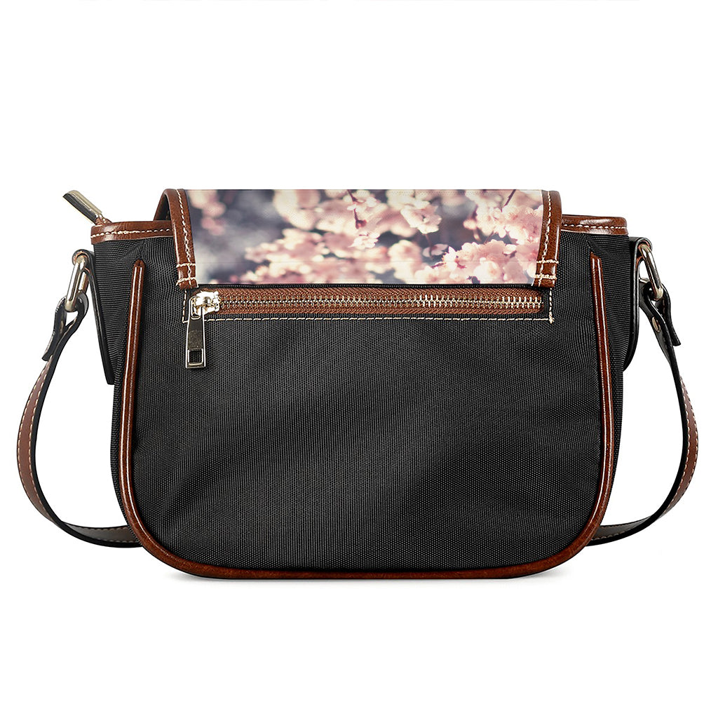 Sakura Cherry Blossom Print Saddle Bag