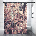 Sakura Cherry Blossom Print Shower Curtain