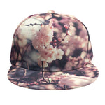 Sakura Cherry Blossom Print Snapback Cap
