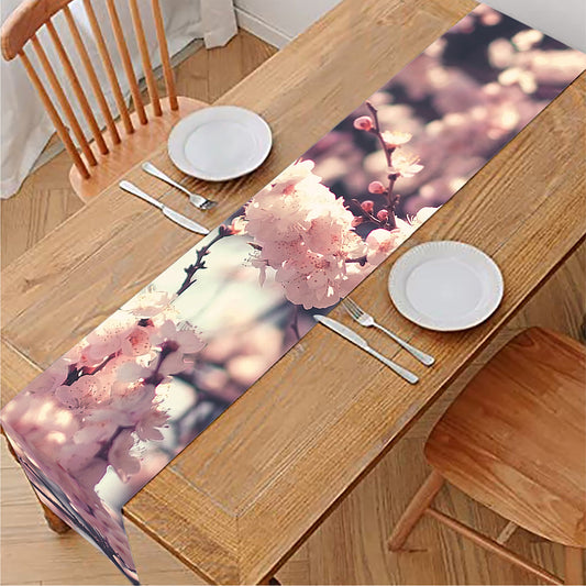 Sakura Cherry Blossom Print Table Runner