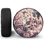 Sakura Cherry Blossom Print Tire Cover With Camera Hole