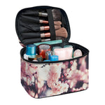 Sakura Cherry Blossom Print Travel Makeup Bag