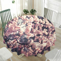 Sakura Cherry Blossom Print Waterproof Round Tablecloth