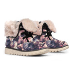 Sakura Cherry Blossom Print Winter Boots