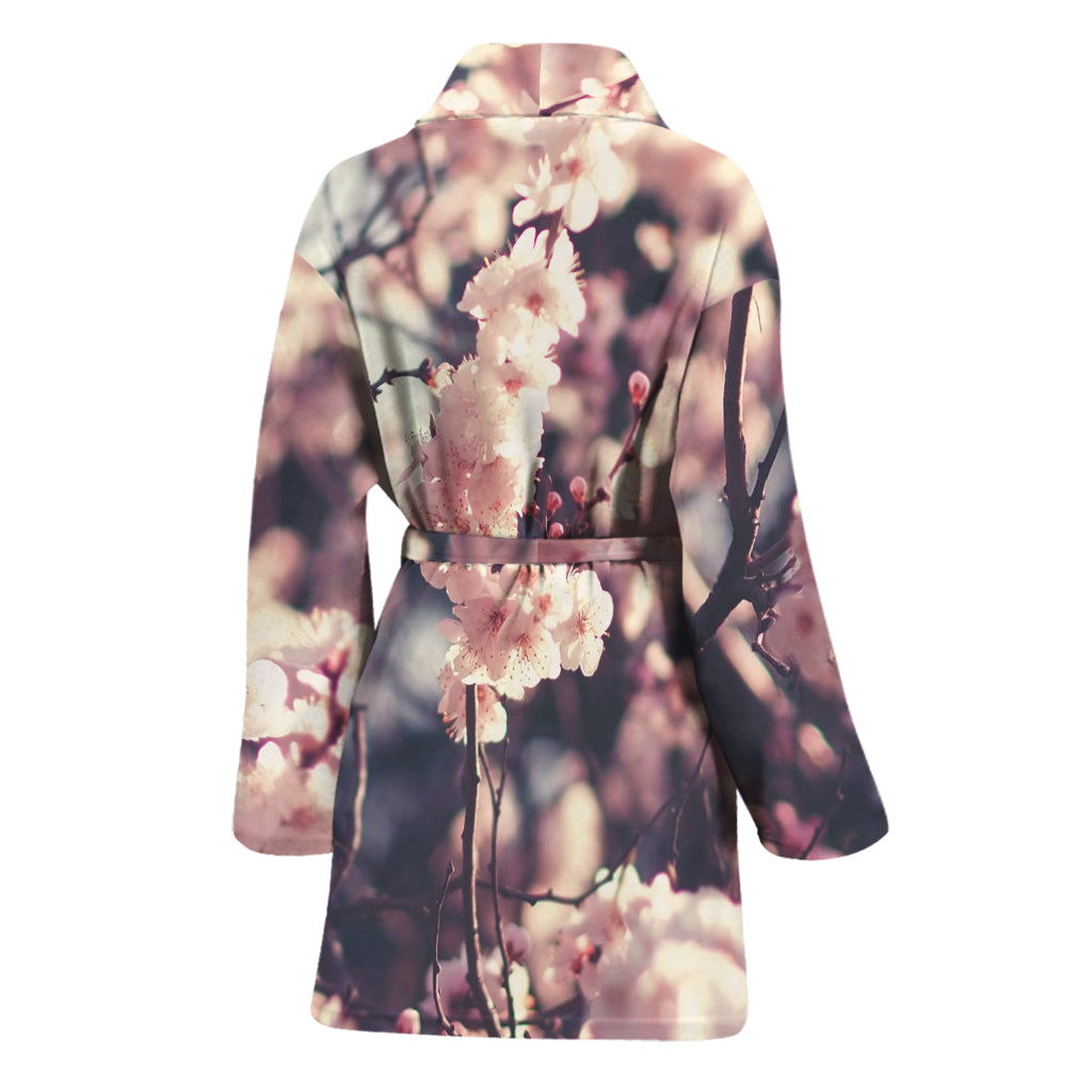 Sakura Cherry Blossom Print Women's Bathrobe