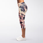 Sakura Cherry Blossom Print Women's Capri Leggings