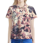 Sakura Cherry Blossom Print Women's Polo Shirt