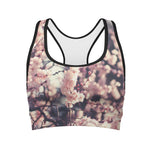 Sakura Cherry Blossom Print Women's Sports Bra