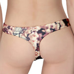 Sakura Cherry Blossom Print Women's Thong
