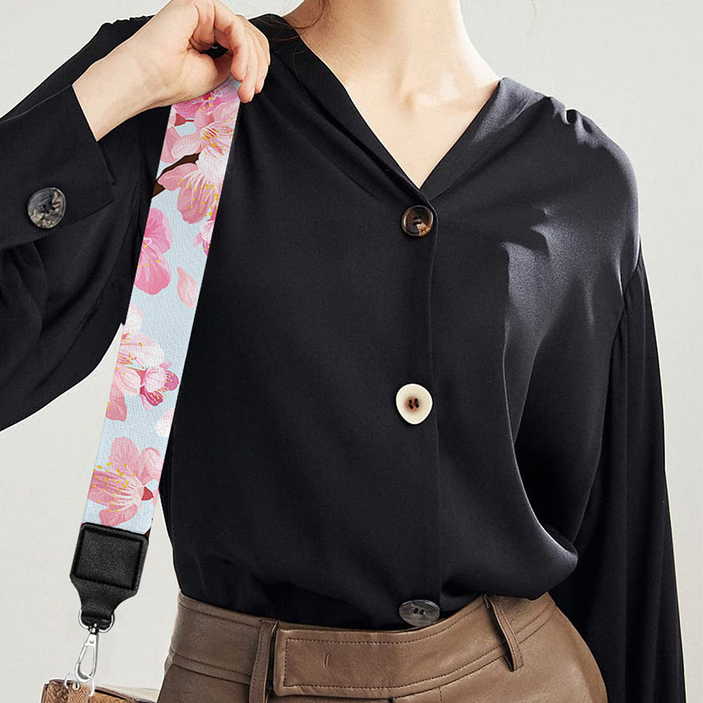 Sakura Flower Cherry Blossom Print Bag Strap