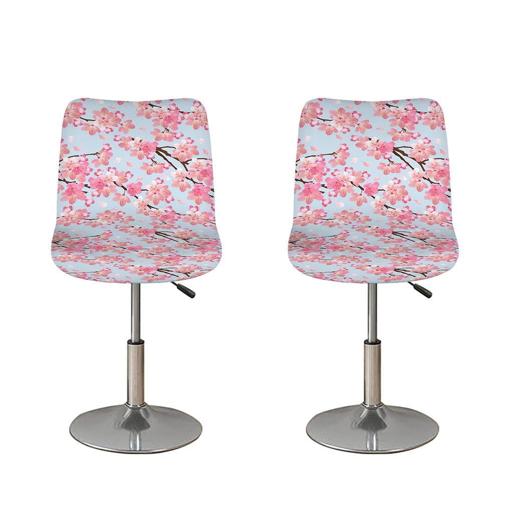 Sakura Flower Cherry Blossom Print Bar Stool Covers
