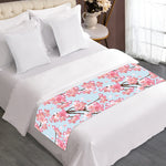 Sakura Flower Cherry Blossom Print Bed Runner