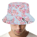 Sakura Flower Cherry Blossom Print Bucket Hat