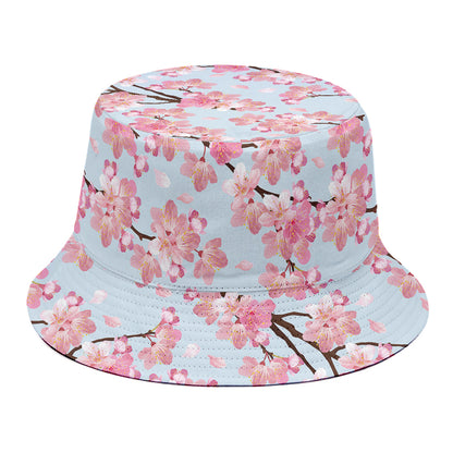 Sakura Flower Cherry Blossom Print Bucket Hat