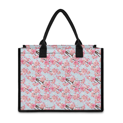 Sakura Flower Cherry Blossom Print Canvas Tote Bag
