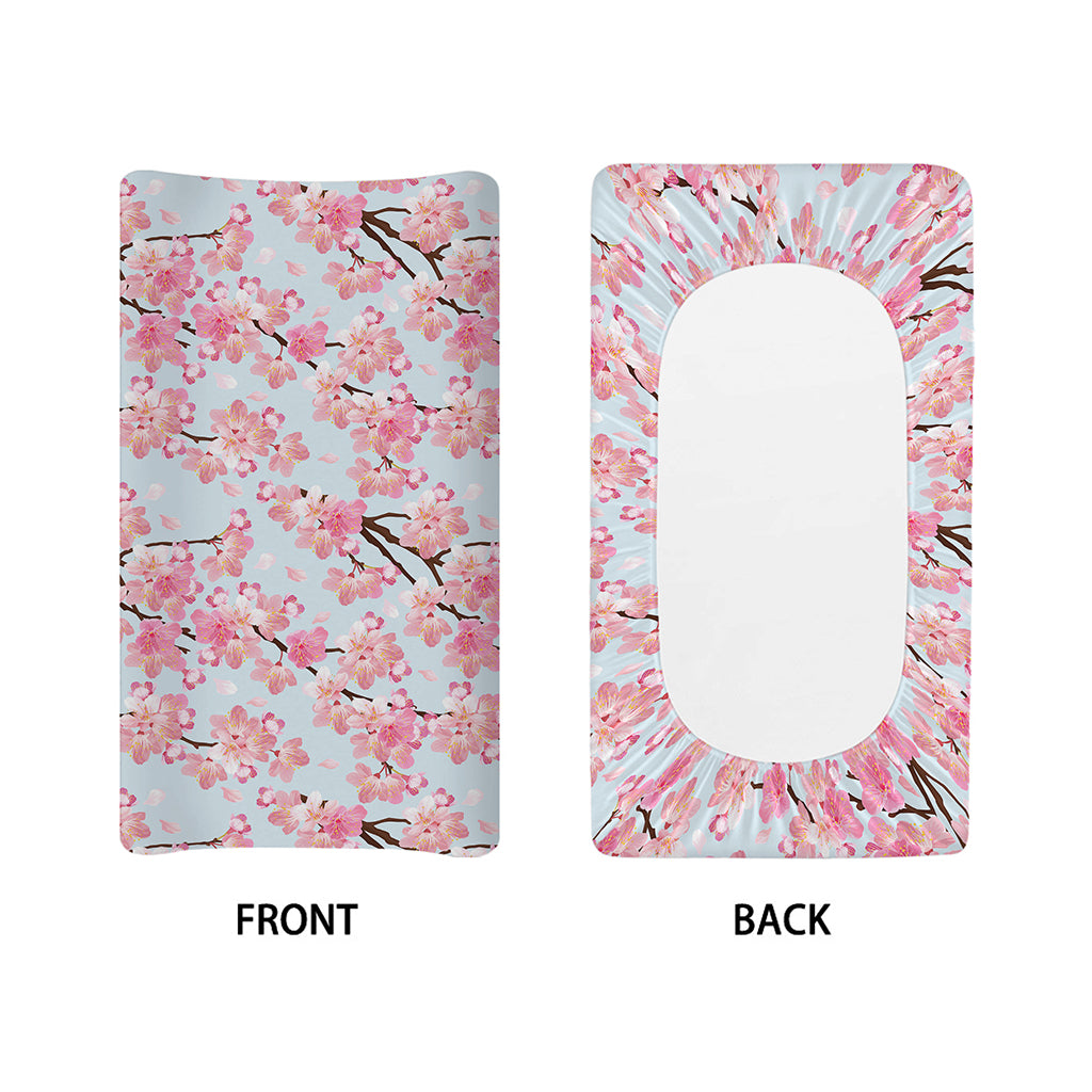 Sakura Flower Cherry Blossom Print Changing Pad Cover