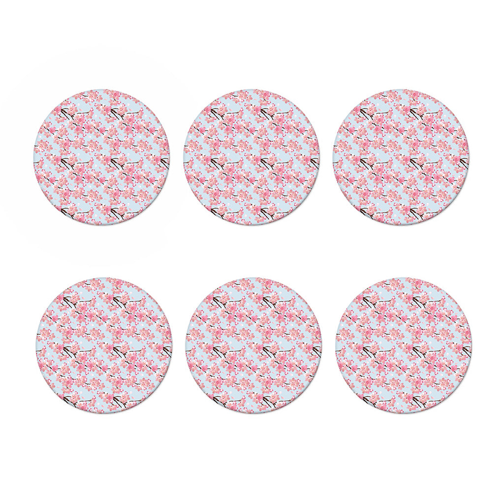 Sakura Flower Cherry Blossom Print Coaster Set