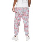 Sakura Flower Cherry Blossom Print Cotton Pants