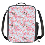 Sakura Flower Cherry Blossom Print Crossbody Lunch Bag