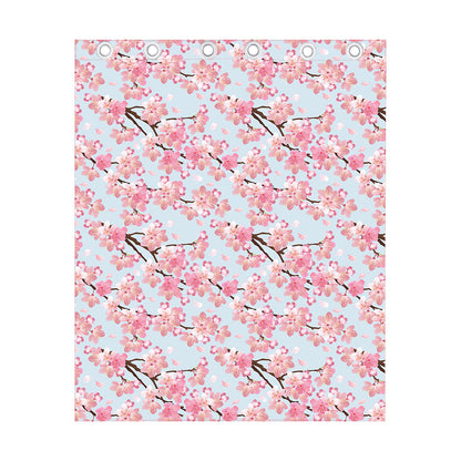 Sakura Flower Cherry Blossom Print Curtain