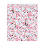 Sakura Flower Cherry Blossom Print Curtain